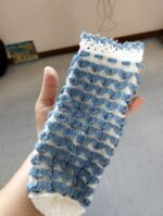 手編みのペットボトル入れを患者様からいただきました。ありがとうございます！