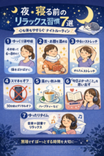 眠る前に　安眠のためのリラックス習慣！